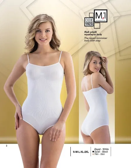 Dikişsiz Tek Parça Çıtçıtlı Body Emay 1923 - Beyaz