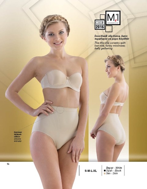 Dikişsiz Yüksek Bel Toparlayıcı Külot Emay 2016 - Ten