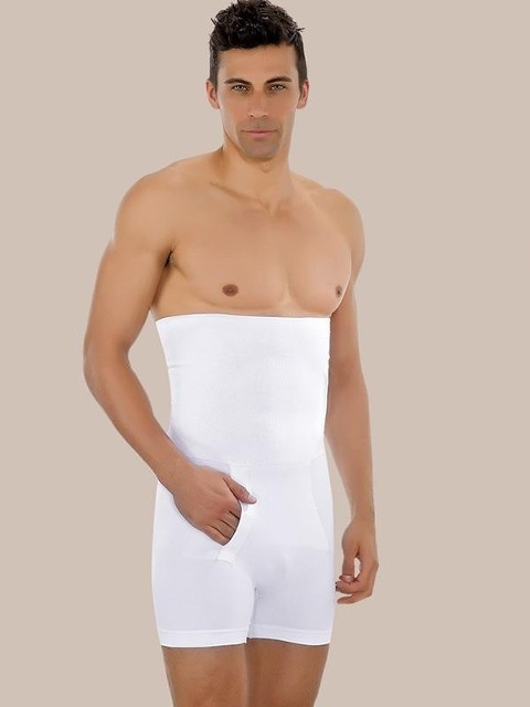 Pamuklu Esnek Boxer Korse Emay 1005 - Beyaz