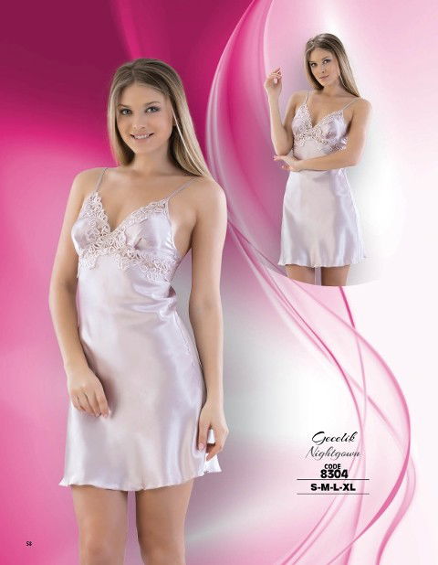 Nefes Alabilir Modal Kadın Gecelik Emay 8304