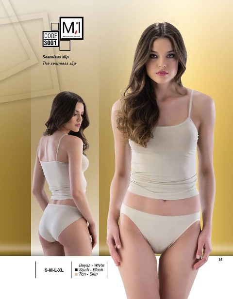 Dikişsiz Yüksek Bel Slip Korse Emay 3001 - Beyaz