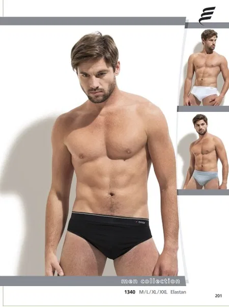 Erdem Pamuklu Yüksek Bel Erkek Slip 3'lü Set Erdem 1340 - Görsel 5