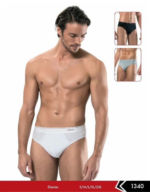 Erdem Pamuklu Yüksek Bel Erkek Slip 3'lü Set Erdem 1340 - Görsel 4