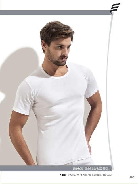 Pamuklu Ribana Erkek Atlet Erdem 1180 - Beyaz