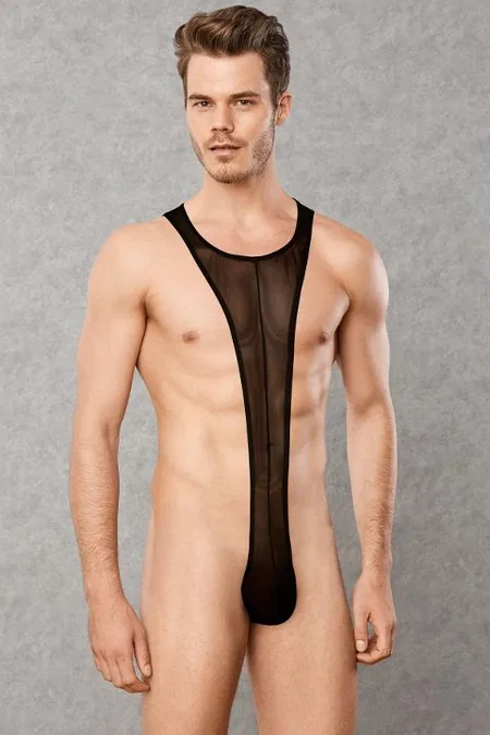 Polyamid Nefes Alan Somon Erkek Badi Doreanse 3014 - Siyah