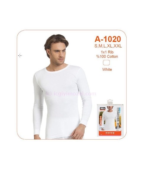 Öztaş Ribana Dokusuyla Termal Uzun Kollu T-Shirt Öztaş 1020 - Görsel 2