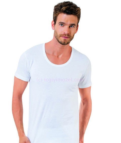 Pamuklu Ribana Kesim Erkek Atlet Öztaş 1002