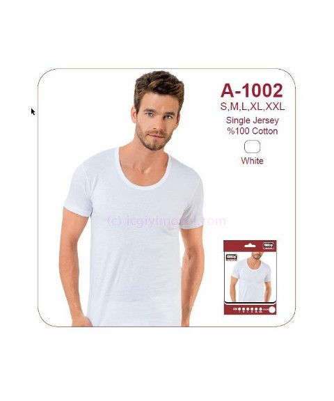 Pamuklu Ribana Kesim Erkek Atlet Öztaş 1002 - 2