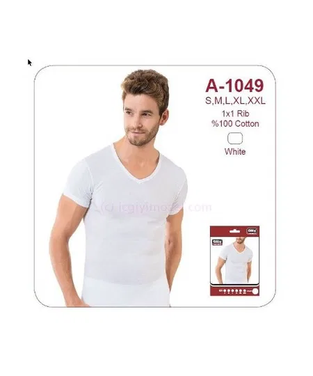 Ribana V Yaka Koton Erkek Atlet Öztaş 1049 - Görsel