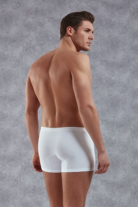 Modal Pamuklu Esnek Bel Boxer Doreanse 1770 - Beyaz