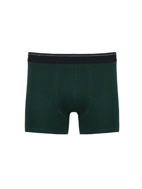 Pamuklu Esnek Bel Boxer NBB 737 - Koyu Yeşil