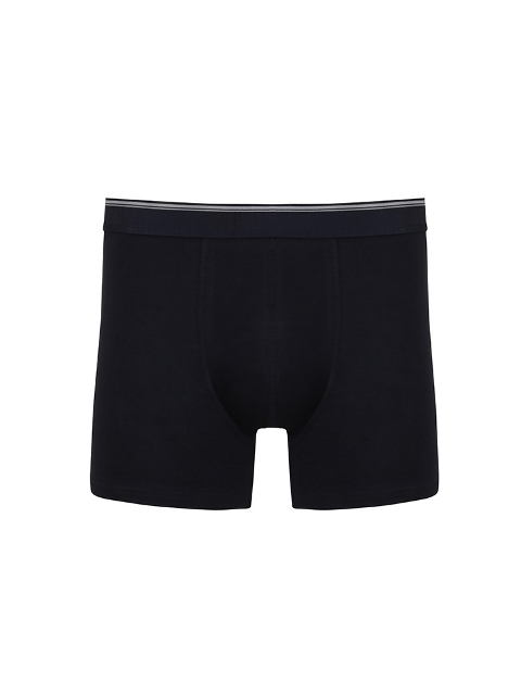 Pamuklu Esnek Bel Boxer NBB 737 - Siyah