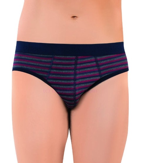 Çizgili Pamuklu Slip 3'lü Paket Öztaş 1744 - Renkli