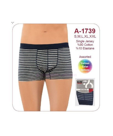 Pamuklu Elastan Erkek Boxer Öztaş 1739 - 2