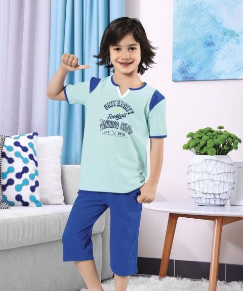 HMD Anti-Alerjik Kapri Takım Çocuk Pijama HMD 5361
