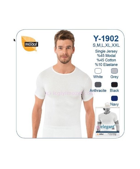 Modal Koton Elastan O Yaka Erkek Atlet Öztaş 1902 - Beyaz