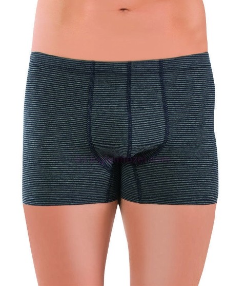 Pamuklu Elastan Esnek Bel Boxer 3'lü Paket Öztaş 1712 - Renkli