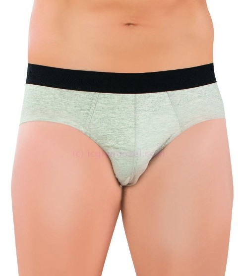 Pamuklu Elastan Erkek Slip 3'lü Paket Öztaş 1742 - Renkli