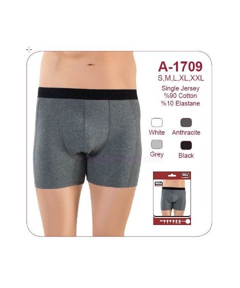 Esnek Bel Lastiği ve Pamuklu Kumaşlı Boxer Öztaş 1709 - 2