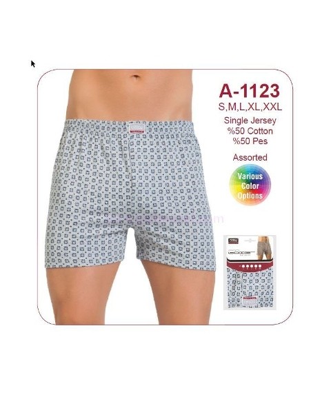 Öztaş Pamuklu Esnek Bel Lastikli Boxer Öztaş 1123 - Görsel 2