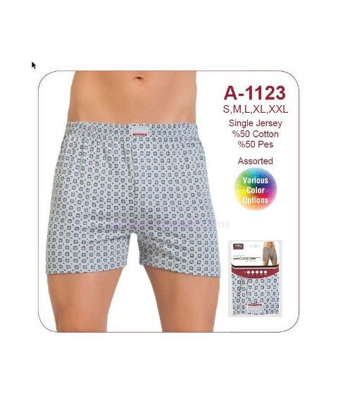 Pamuklu Esnek Bel Lastikli Boxer Öztaş 1123 - 2