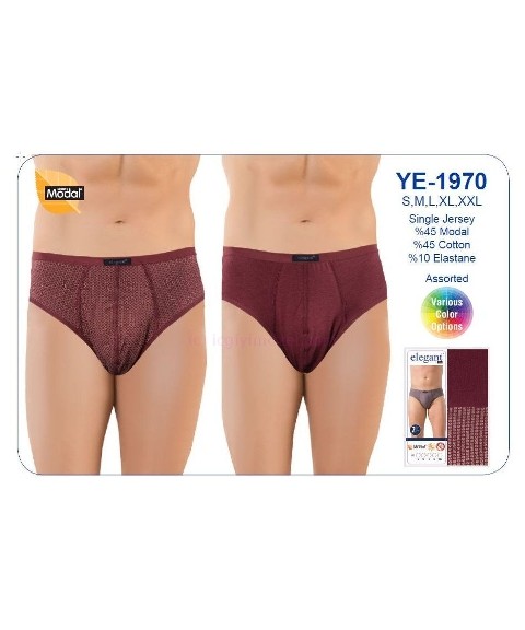 Modal Pamuk Elastan Erkek Slip İkili Paket Öztaş 1970 - Renkli