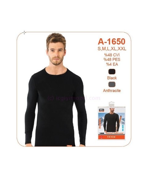 Yarım Kol Termal Fanila Fırçalı İç Yüzey Öztaş 1650 - 2