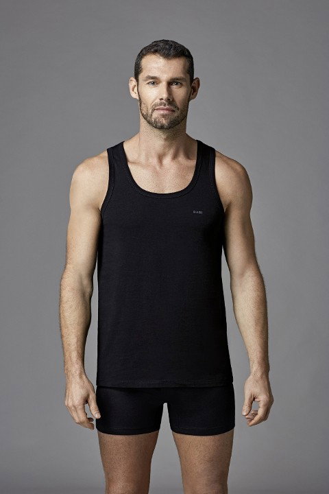 Pamuklu Uzun Kesim Atlet 2 Li Dagi 1010 - 2