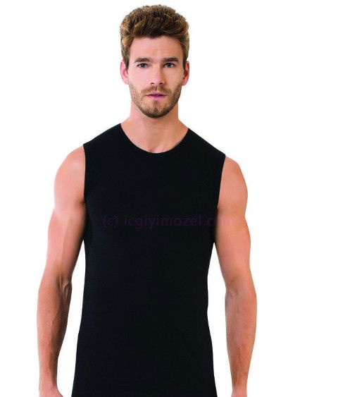 Pamuklu Kolsuz O Yaka Erkek Atlet Öztaş 1041 - 2