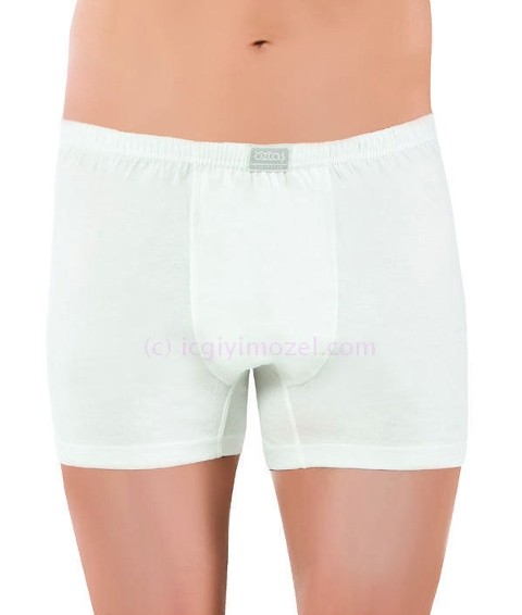 Pamuklu Esnek Bel Erkek Boxer Öztaş 1110 - Beyaz