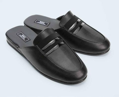 Yumuşak Somon Renkli Erkek Terlik G & C 380 - Siyah