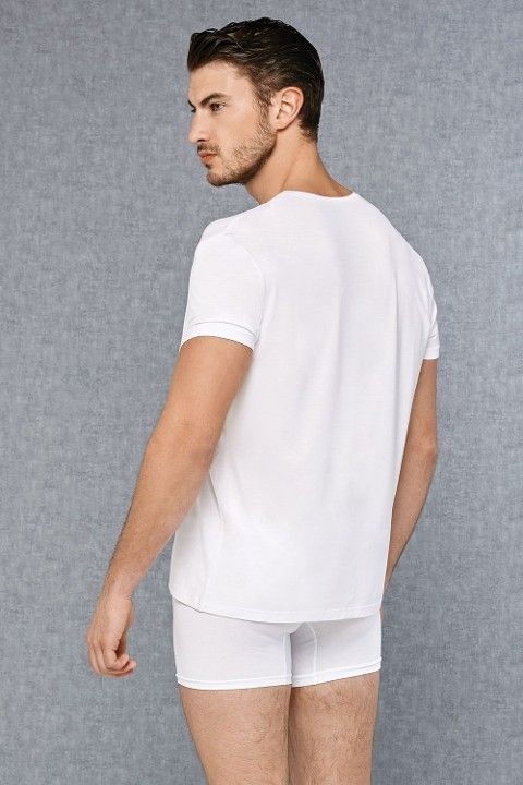 Micromodal V Yaka Erkek Atlet Doreanse 2865 - Beyaz