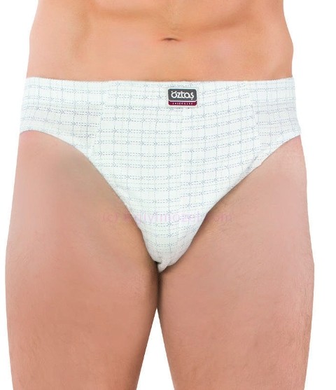 Baskılı Melanj Tanga Erkek İç Giyim Öztaş 1165 - Renkli