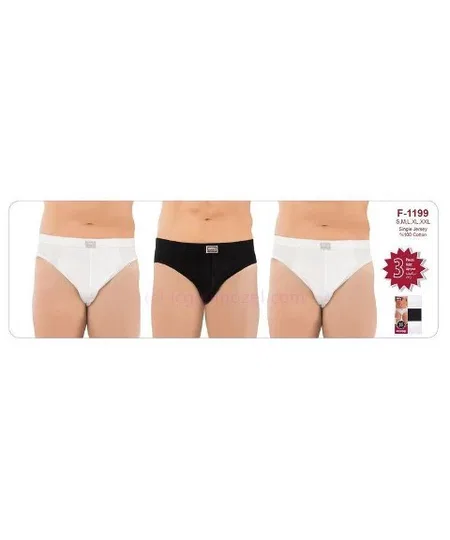 Öztaş Üçlü Tanga Paket Koton Polyester Öztaş 1199 - Görsel 4