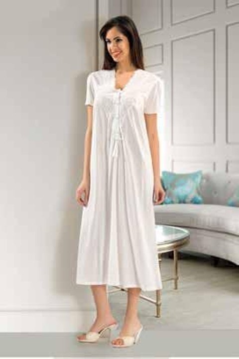 Saten Kuşak Detaylı Uzun Sabahlık XSES 2370 - 2