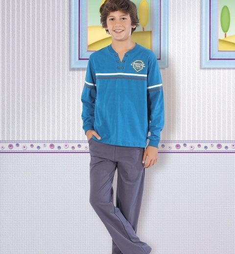 HMD Pamuklu Elastan Kapri Pijama Takımı HMD 5300