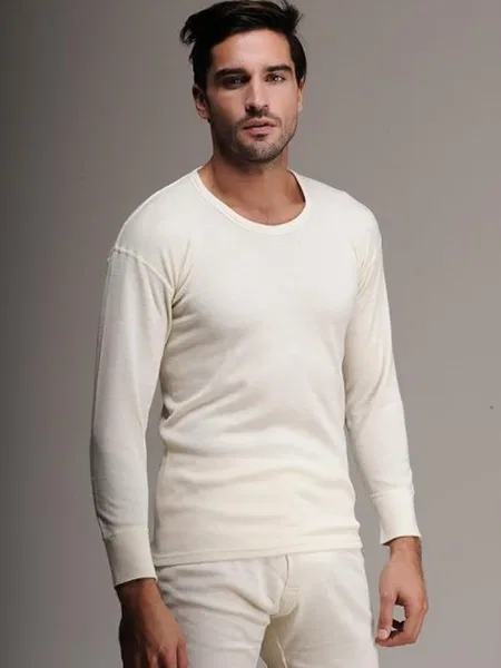 Avustralya Merinos Yünü Termal Uzun Kol Fanila Has Yün 100