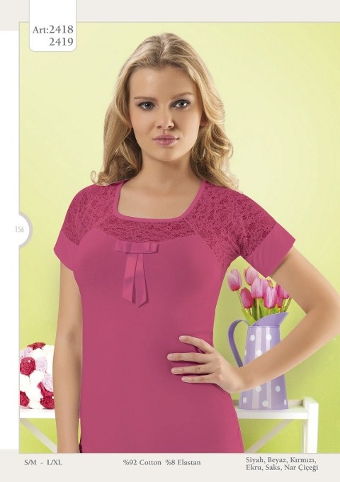 HMD Dantel Detaylı Uzun Kollu Kadın Atlet HMD 2418 - Görsel 2