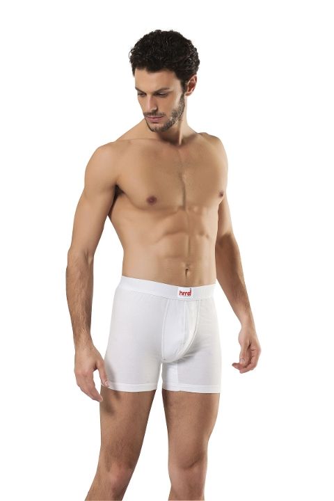 Modal Yumuşak Erkek Boxer HMD 300 - Beyaz