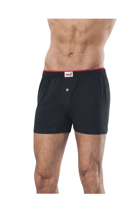 Pamuklu Esnek Bel Boxer HMD 305 - Siyah