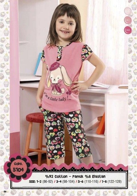 HMD Anti-Alerjik Kapri Pijama Takımı HMD 5104