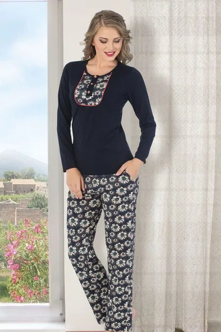 HMD Koton Elastan Kadın Pijama Takım HMD 80100