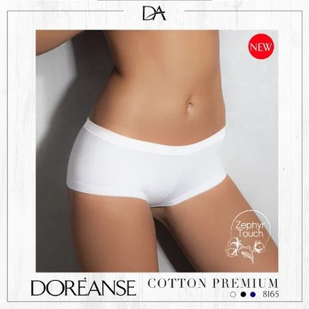 Pamuklu Uzun Paça Kadın Boxer Doreanse 8165 - Beyaz