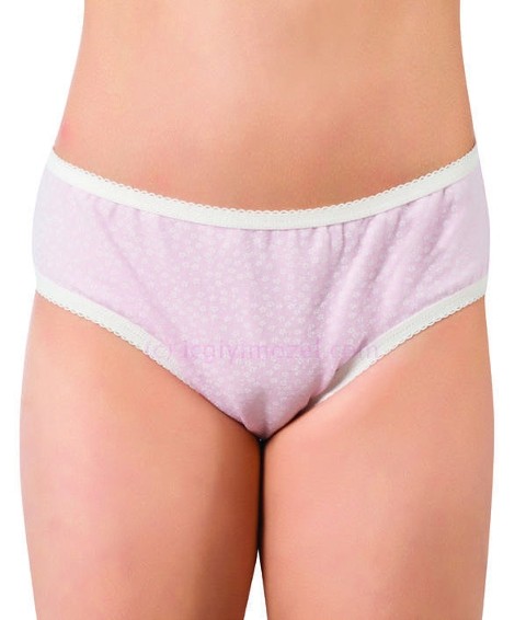 Pamuklu Esnek Bel Lastiği Kız Çocuk Külot  Öztaş 4723 - Renkli