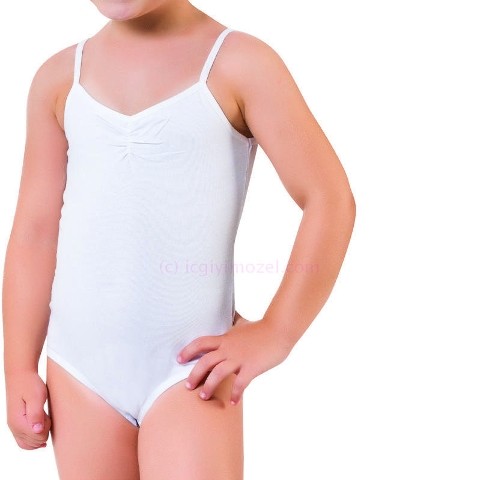 Pamuklu Geniş Askılı Body Kız Çocuk Öztaş 4601