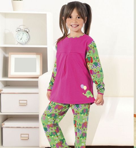 HMD Pamuklu Anti-Alerjik Kız Çocuk Pijama Takımı HMD 5273