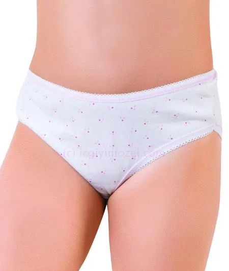 Pamuklu Baskılı Kız Çocuk Slip Külot  Öztaş 4102 - Görsel