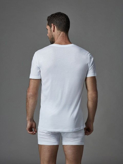 Pamuklu Ribana O Yaka Kısa Kol Atlet Dagi 5120 - 2