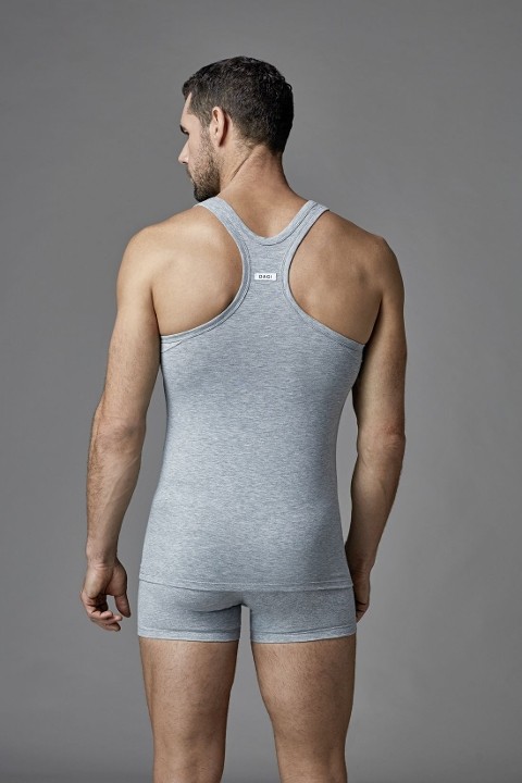 Likralı Askılı Spor Atlet Dagi 5000 - Gri Melanj