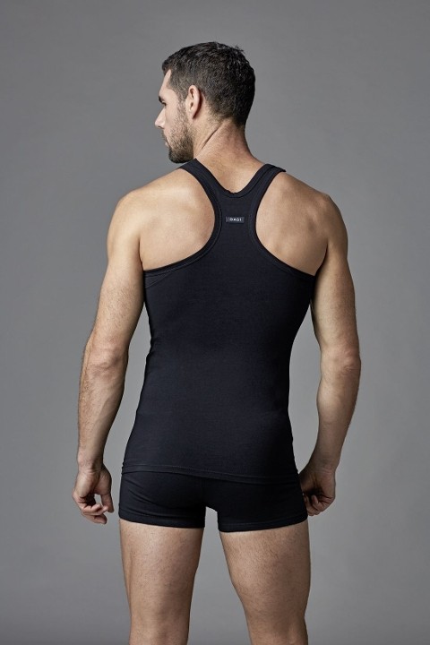 Likralı Askılı Spor Atlet Dagi 5000 - Siyah